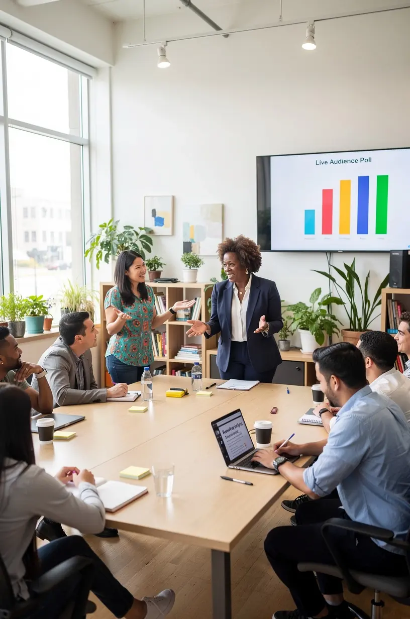 Professional team collaboration