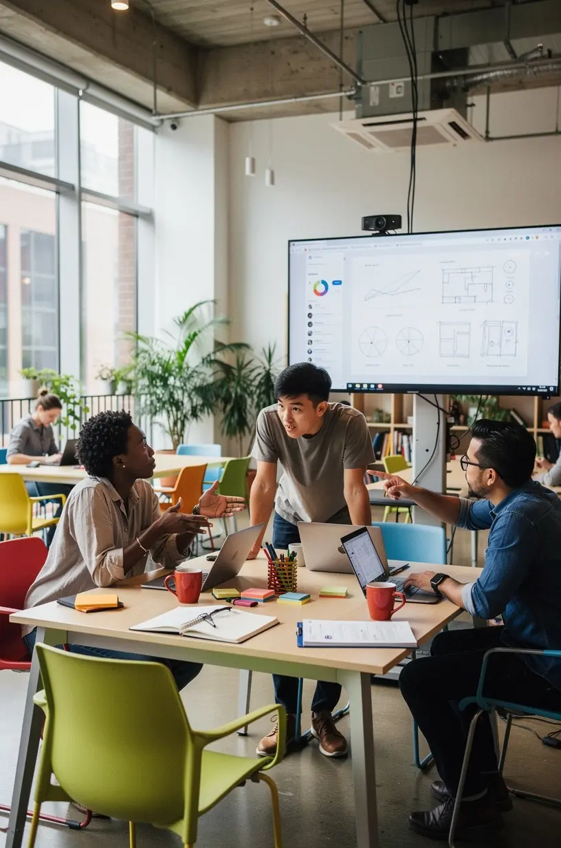 Professional business solutions illustration